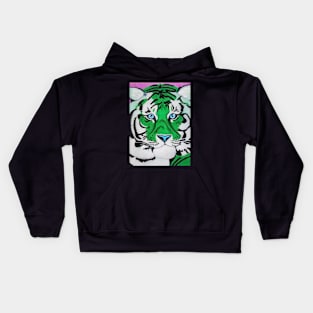 Emerald Tiger Kids Hoodie